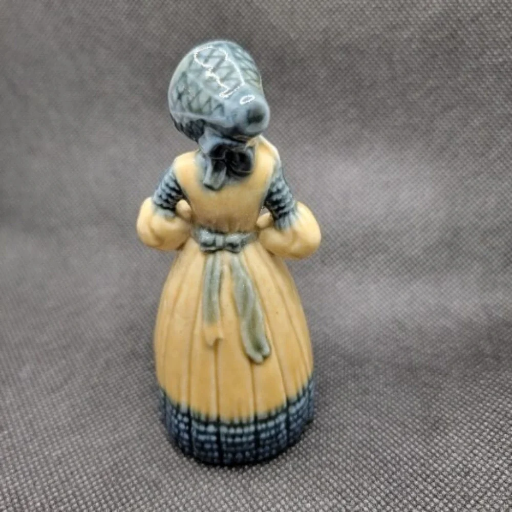 Vintage Copenhagen Figurine Holding A Flower Paperweight